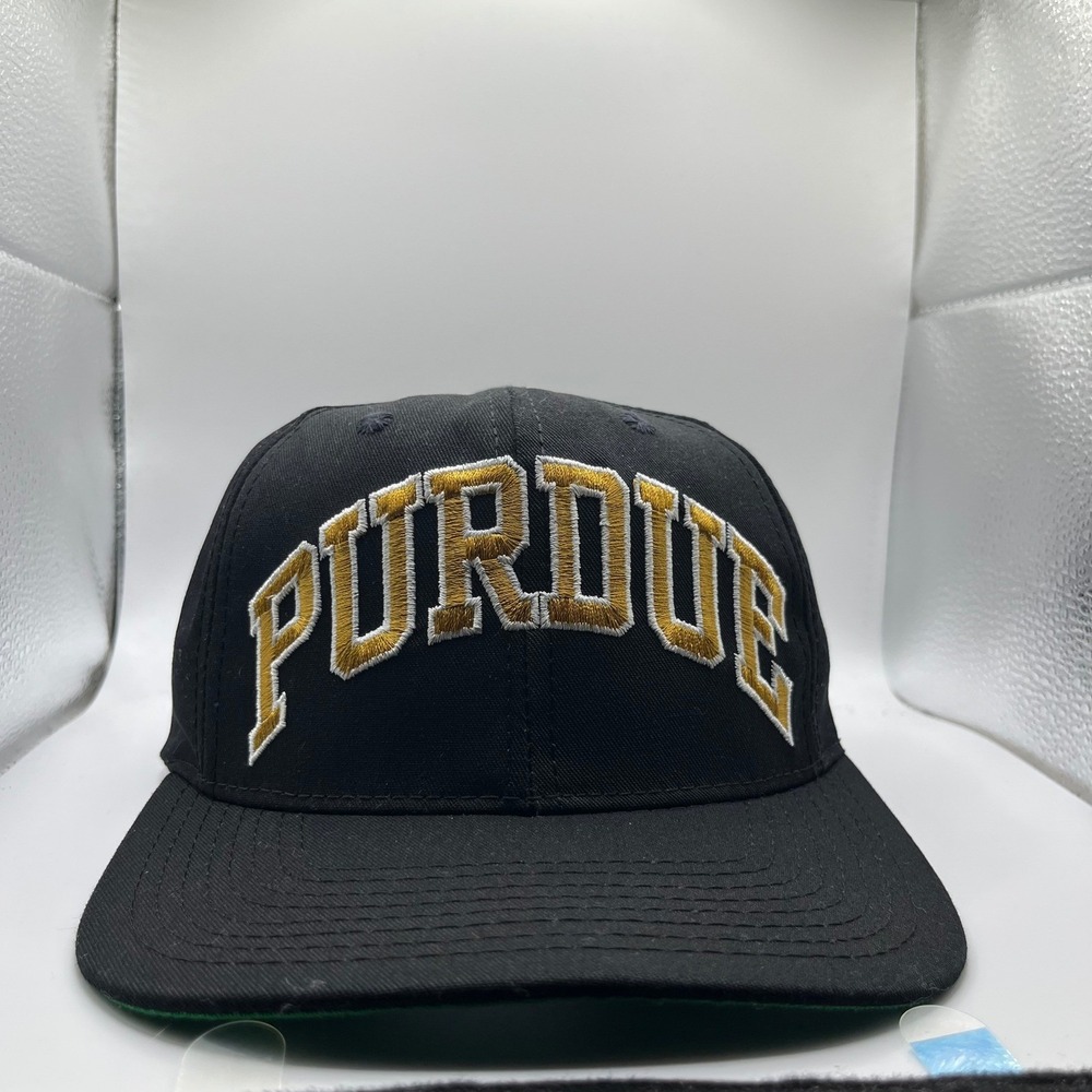 Starter Purdue Hat Mens OSFA Black Snapback Vintage NCAA Boilermakers Cap